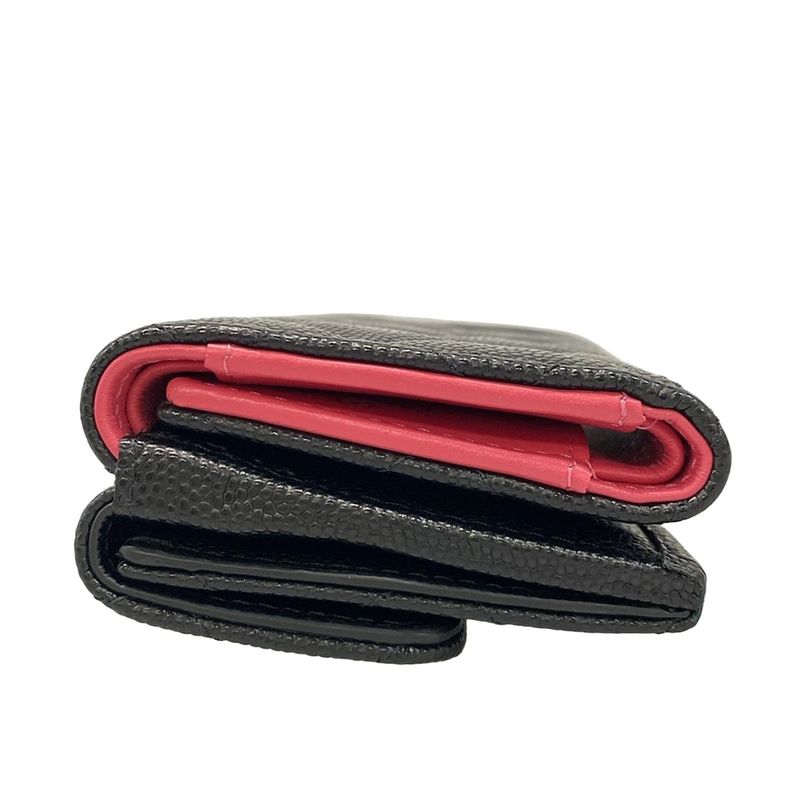 Chanel Trifold Wallet Matelasse Black Gold Hardware