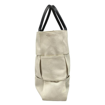 Bottega Veneta Tote Bag Large The Arcototo Ivory And Black Leather