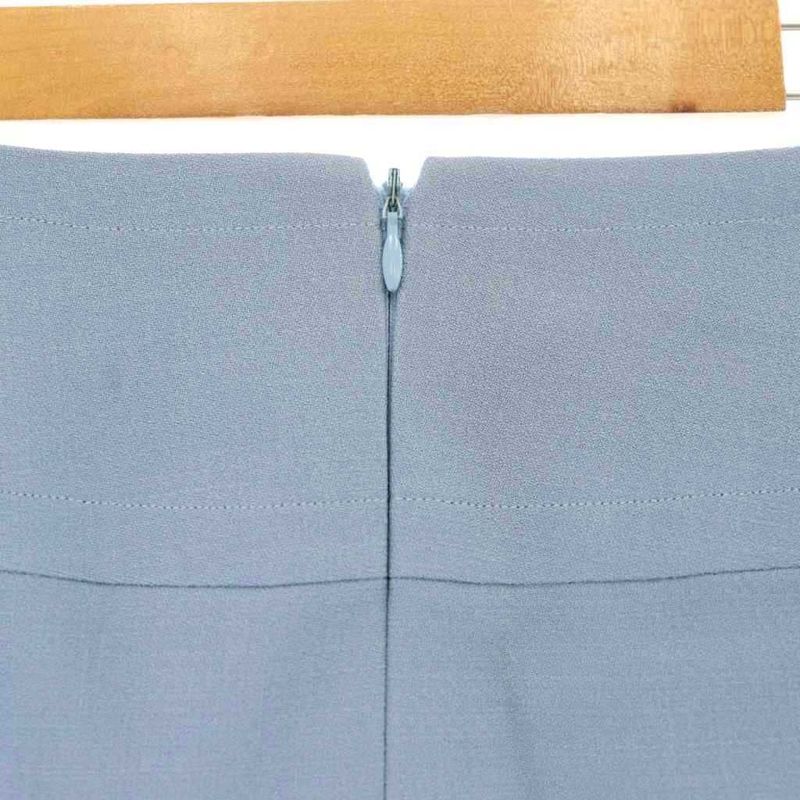 Celine Tight Skirt Knee Length Chain Embellishment 36 Blue CX - OS