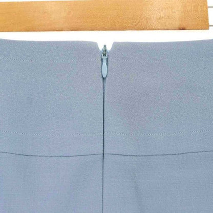 Celine Tight Skirt Knee Length Chain Embellishment 36 Blue CX - OS