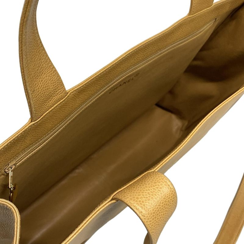 Chanel Tote Bag - Beige Gold Hardware Coco Mark