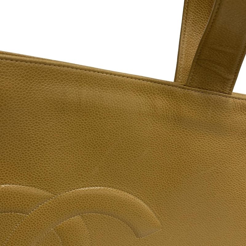 Chanel Tote Bag - Beige Gold Hardware Coco Mark