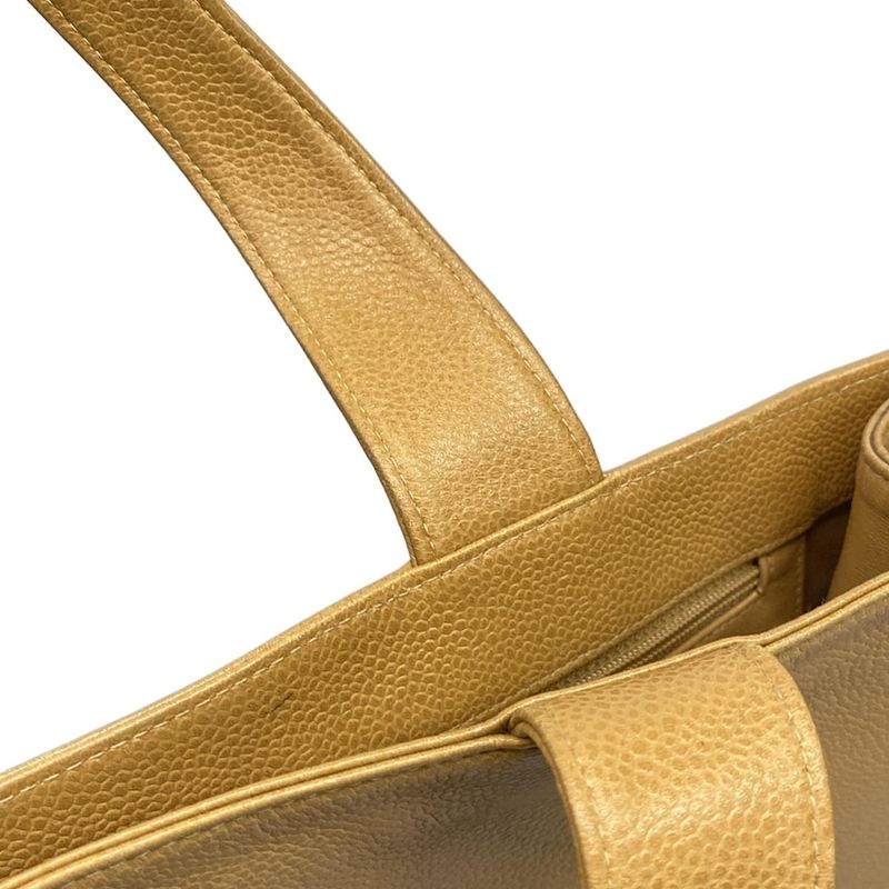 Chanel Tote Bag - Beige Gold Hardware Coco Mark