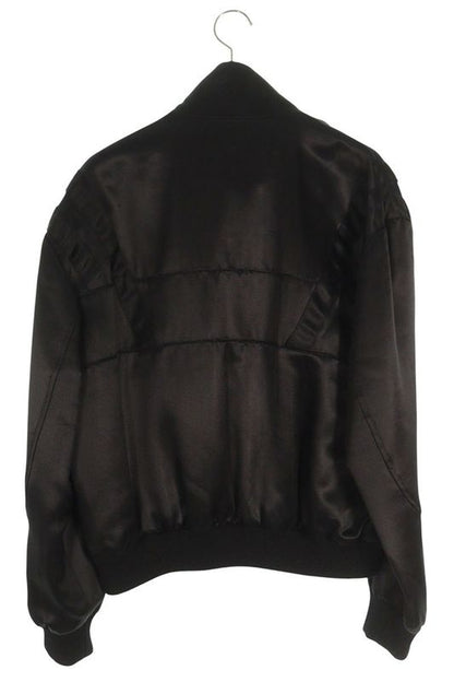 Saint Laurent Paris 779952 Y2d60 Logo Embroidered Satin Bomber Blouson Men's 48