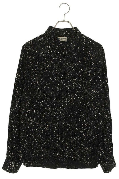 Saint Laurent Paris 15AW 376916 Y891j Splattered Rayon Allover Long Sleeve