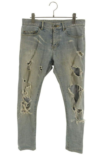 Saint Laurent Paris 357815 Y879f Damaged Denim Pants Men's 29