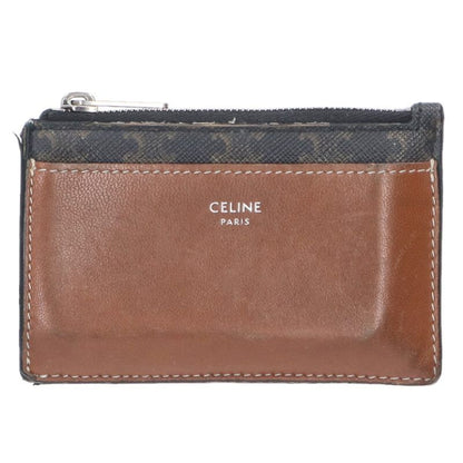Celine 10b682cam.04lu Triomphe Fragment Case Zip Card Case Men's