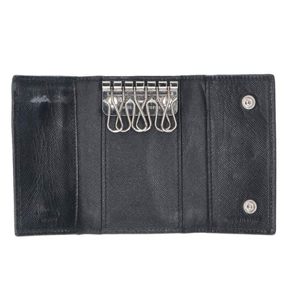 Prada Saffiano Leather 6-ring Key Case Men's