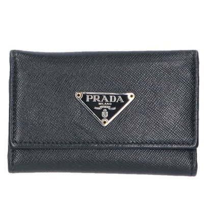 Prada Saffiano Leather 6-ring Key Case Men's