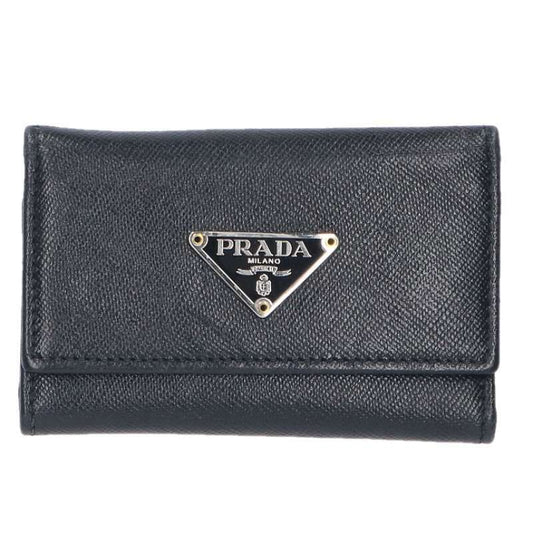 Prada Saffiano Leather 6-ring Key Case Men's