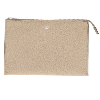 Celine TRIO Logo Leather Clutch Bag Men's