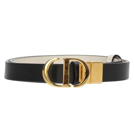Christian Dior 30 Montaigne CD Icon Buckle Reversible Leather Belt Women