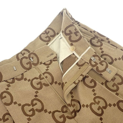 Gucci Jumbo GG Half 50 673181_zaht6_2580 Pants Cotton Polyester Beige Men's