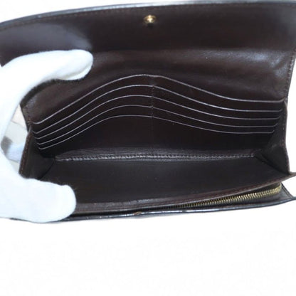 Bottega Veneta Intrecciato Long Wallet Fold Change Pocket Flap Brown 150509 MI