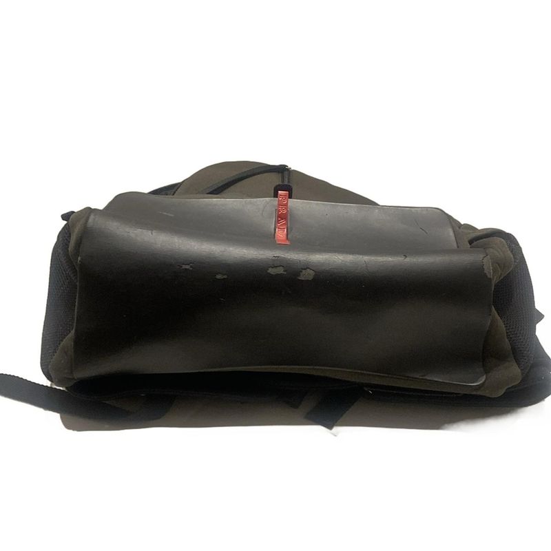 Prada Sport Backpack Sac - B9254 Khaki X Black X Red