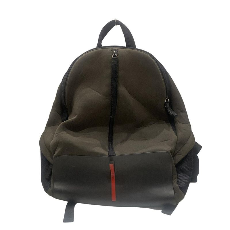 Prada Sport Backpack Sac - B9254 Khaki X Black X Red