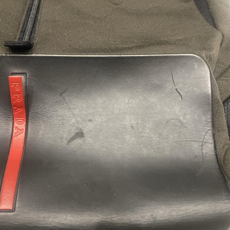 Prada Sport Backpack Sac - B9254 Khaki X Black X Red