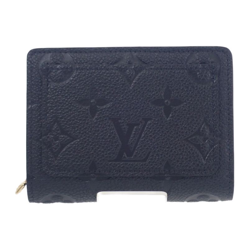 Louis Vuitton Portefeuille Cles A M80151 Bifold Wallet Monogram Empreinte Black
