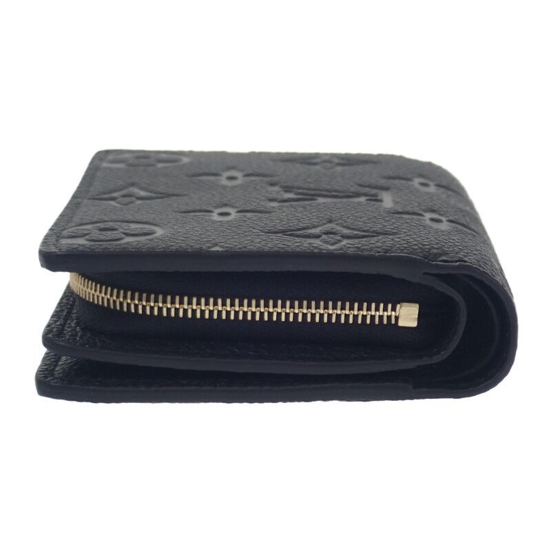 Louis Vuitton Portefeuille Cles A M80151 Bifold Wallet Monogram Empreinte Black