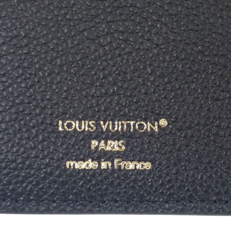 Louis Vuitton Portefeuille Cles A M80151 Bifold Wallet Monogram Empreinte Black