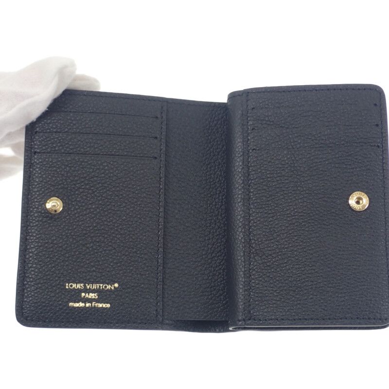 Louis Vuitton Portefeuille Cles A M80151 Bifold Wallet Monogram Empreinte Black