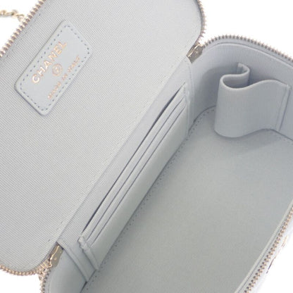 Chanel Vanity Chain Shoulder Ap2199 2WAY Bag Lambskin Light Blue Gold Hardware