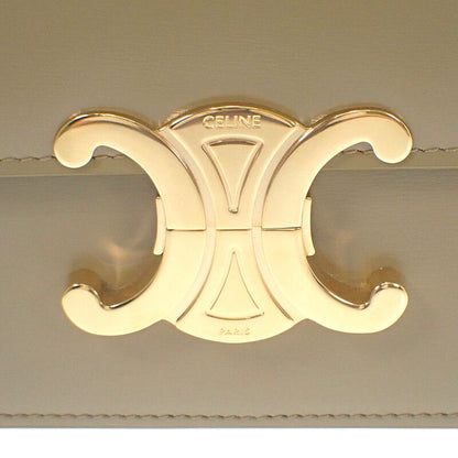 Celine Teen Triomphe Bag 188423bf4.18bz Shoulder Bag Calf Dark Sepia Khaki Gold