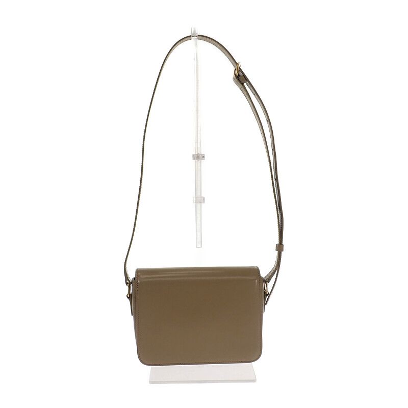 Celine Teen Triomphe Bag 188423bf4.18bz Shoulder Bag Calf Dark Sepia Khaki Gold