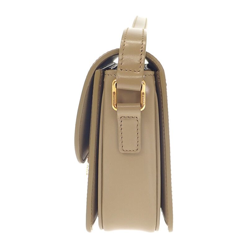 Celine Teen Triomphe Bag 188423bf4.18bz Shoulder Bag Calf Dark Sepia Khaki Gold