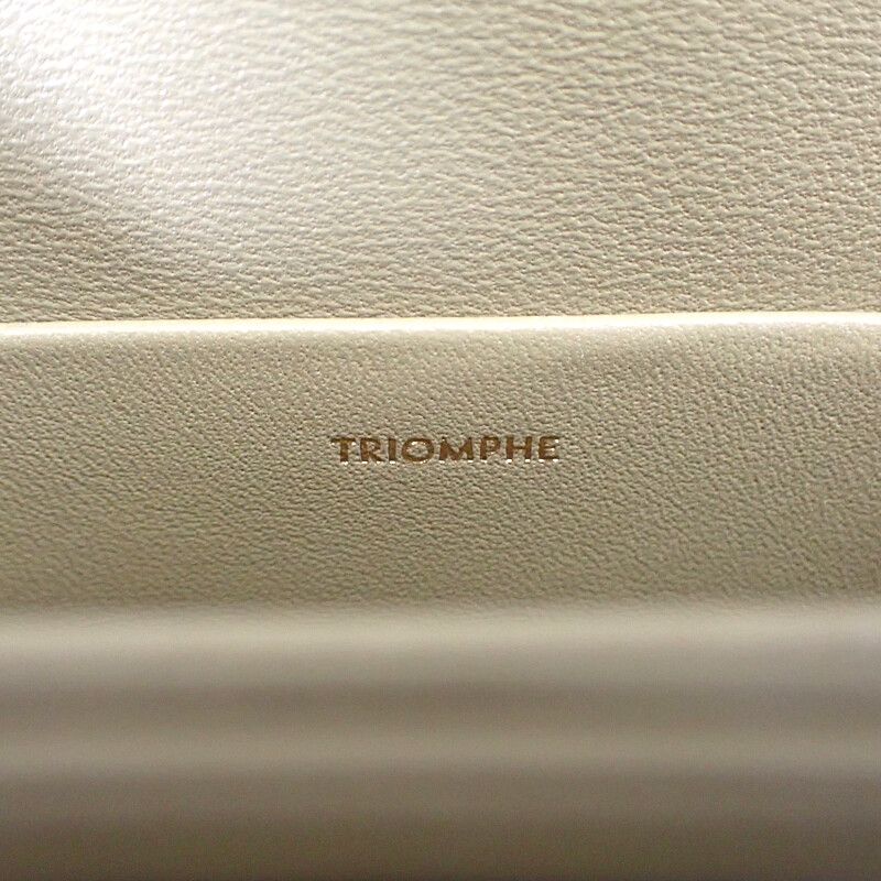 Celine Teen Triomphe Bag 188423bf4.18bz Shoulder Bag Calf Dark Sepia Khaki Gold