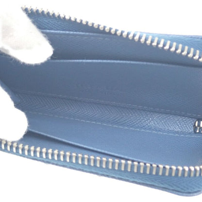 Prada Leather Key Ring 2tt085 Key Case Saffiano Blue Men Ladies Unisex [A Rank