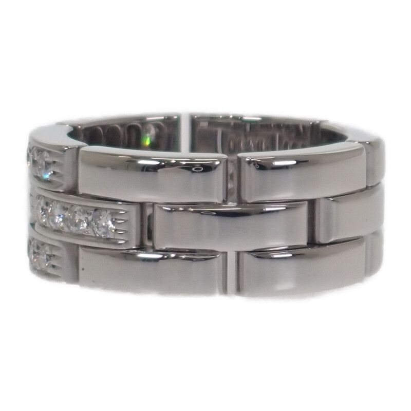 Cartier Mayon Panthère 3 Rings No 10 N4127250 Ring 18kwhite Gold Diamond Ladies
