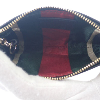 Gucci Key Case 819113 Coin Case Polyurethane Brown Gold Hardware Ladies GG