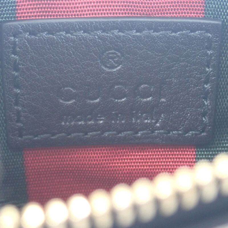 Gucci Key Case 819113 Coin Case Polyurethane Brown Gold Hardware Ladies GG