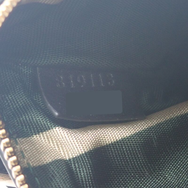 Gucci Key Case 819113 Coin Case Polyurethane Brown Gold Hardware Ladies GG