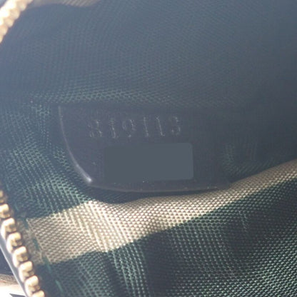 Gucci Key Case 819113 Coin Case Polyurethane Brown Gold Hardware Ladies GG