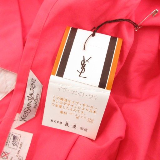 Yves Saint Laurent YVES Saint Laurent Apron With Logo Embroidery Pink White GV