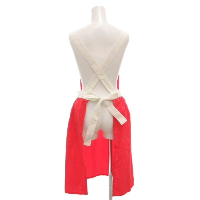 Yves Saint Laurent YVES Saint Laurent Apron With Logo Embroidery Pink White GV