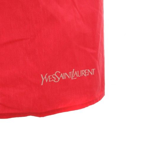 Yves Saint Laurent YVES Saint Laurent Apron With Logo Embroidery Pink White GV