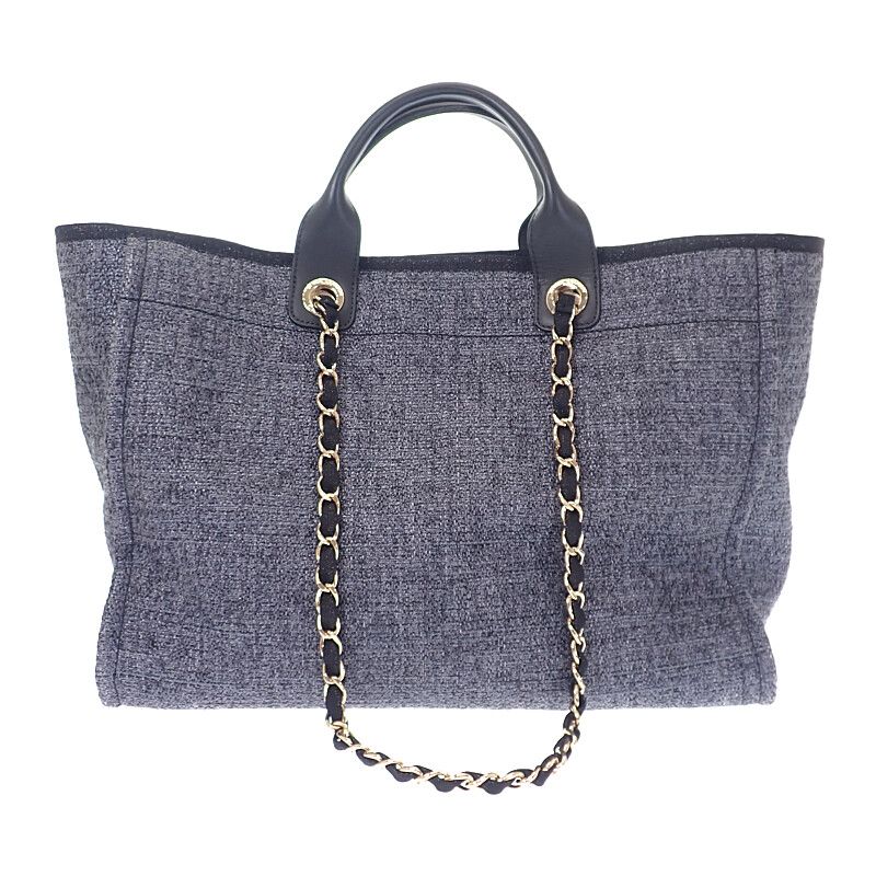 Chanel Deauville GM Large A66941 2WAY Bag Shoulder Bag Tote Bag Raffia Leather