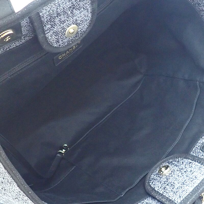 Chanel Deauville GM Large A66941 2WAY Bag Shoulder Bag Tote Bag Raffia Leather