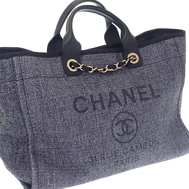 Chanel Deauville GM Large A66941 2WAY Bag Shoulder Bag Tote Bag Raffia Leather