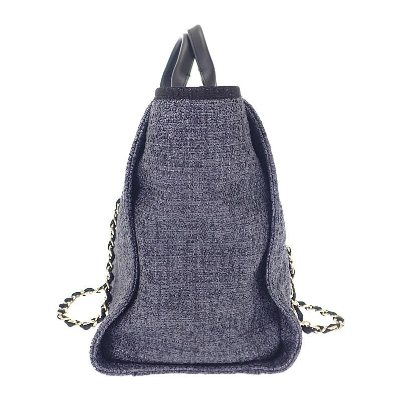 Chanel Deauville GM Large A66941 2WAY Bag Shoulder Bag Tote Bag Raffia Leather