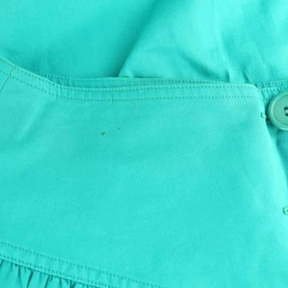 Christian DIOR Front Button Tucked Skirt Tight Skirt Knee Length M Blue DF - OS