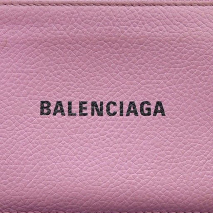 Balenciaga Fragment Case Coin Card Wallet Leather Logo Pink 637130 SS - OS