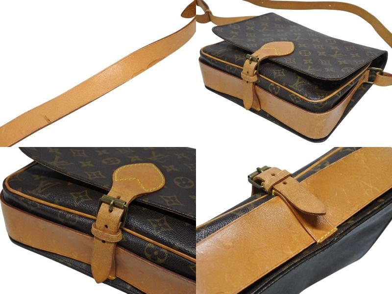 Louis Vuitton Cartouchiere GM Shoulder Bag Monogram Canvas Brown — view 6
