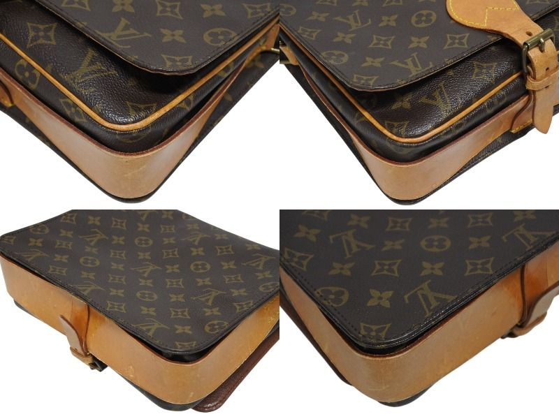 Louis Vuitton Cartouchiere GM Shoulder Bag Monogram Canvas Brown — view 7