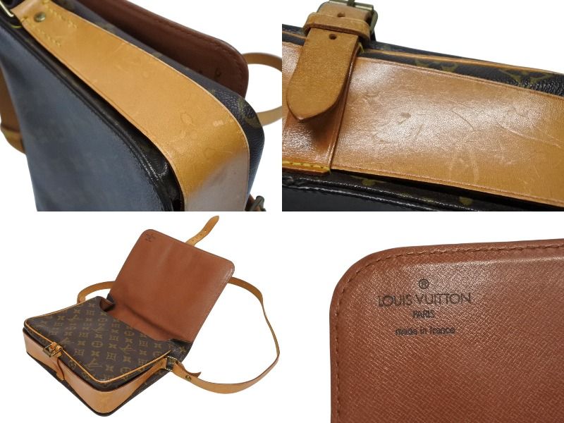 Louis Vuitton Cartouchiere GM Shoulder Bag Monogram Canvas Brown — view 8