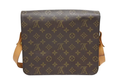 Louis Vuitton Cartouchiere GM Shoulder Bag Monogram Canvas Brown — view 2