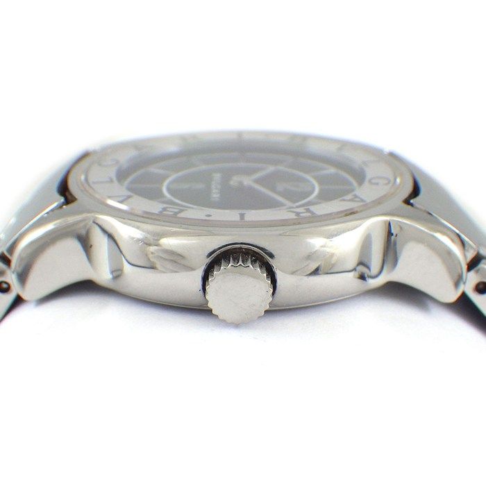 Bvlgari Bvlgari Watch Solo Tempo St29s Black Dial Date SS Quartz Analog